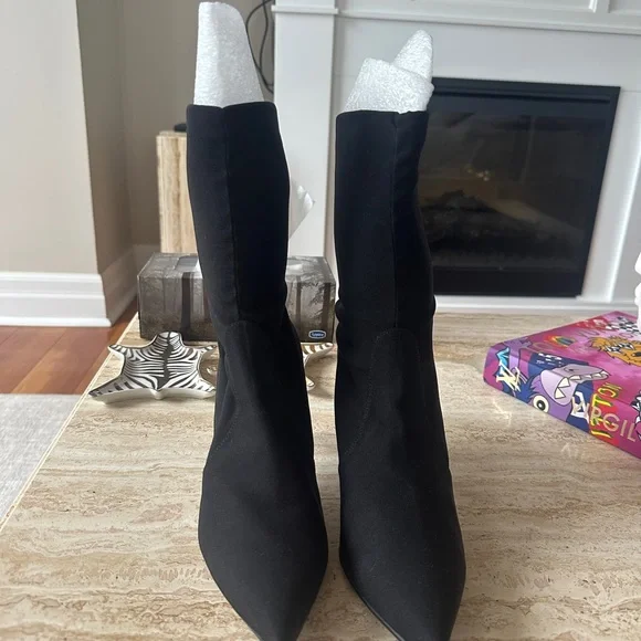 Stuart Weitzman Shoes Stuart Weitzman Black Suede Midcalf Sock